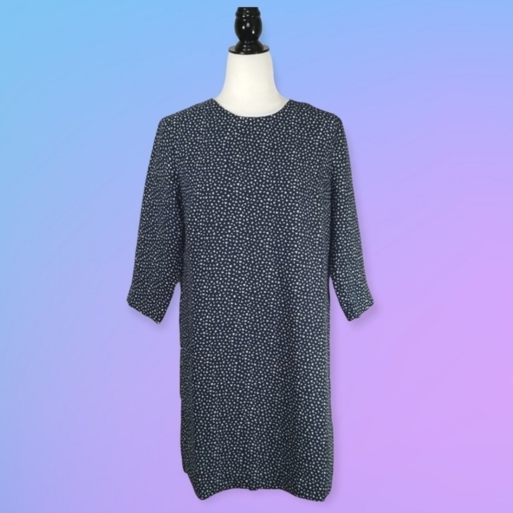Banana Republic Women's Dress Size 8 Preppy Navy Mini Shift.